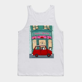 The Purrfect Brew Cat Cafe Tank Top